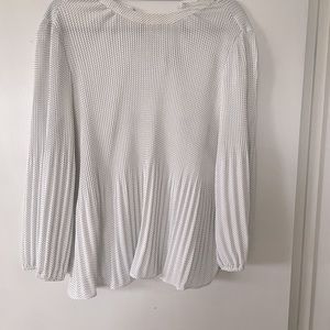 Top. White with black polka dots